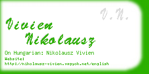 vivien nikolausz business card